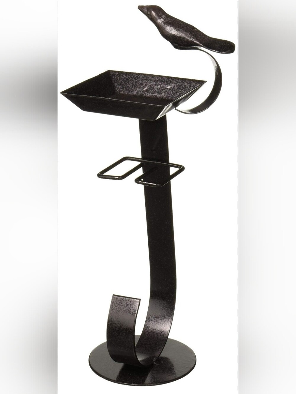 black metal Deco Flair Rope tea light votive holder Bird Bath On Top
